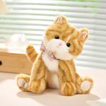 GABRIEL Плюшевая игрушка котенок, White Black Yellow, 25 см - фото 5