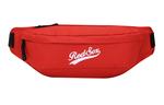 Полиэстеровый поясной рюкзак через плечо унисекс красный MLB - фото