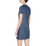 Платье gg denim jacquard GUCCI, синий - фото 6