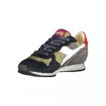 Зеленые кожаные женские кроссовки Diadora - фото 3