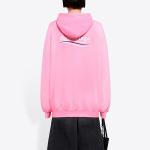 Свитшот женский Balenciaga с логотипом, светло-розовый - фото 3