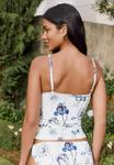 Топ бикини Next Bikini top, Kew Collection White Blue Floral Print/White - фото 2