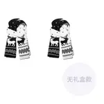 Вязаный шарф унисекс, Black+Black - фото