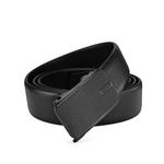 Мужской кожаный ремень JAGUAR, Черный - фото 2