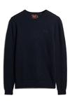 Облегающий джемпер Essential Crew Superdry, синий - фото