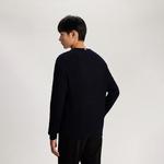 Вязаный свитер с круглым вырезом Tommy Hilfiger, темно-синий - фото 7