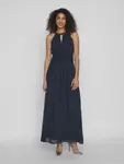 Платье макси Vila "VIMILINA HALTERNECK MAXI DRESS - NOOS", цвет Total Eclipse - фото 5