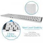 Проводная клавиатура Macally Slim USB с 2 портами USB - фото 5