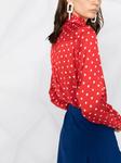 Plan C блузка в горох, красный - фото 3
