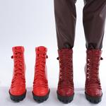 Ботинки London Rag Willow Combat, Rot/Ausflug, Einfarbig (Getaway Solids) - фото 2