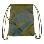 Сумка heritage gym sack drawstring backpack 'olivegreen' Nike, зеленый - фото