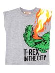 Спортивный костюм Denokids T-Rex Flame, серый - фото 5