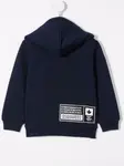Куртка с капюшоном и нашивкой-логотипом DSQUARED2 KIDS, синий - фото 2