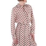 Burberry Postbox Шелковая рубашка, Chalk Ip Pattern - фото 2