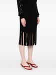 Юбка миди с вырезами TWINSET, черный - фото 3