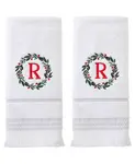 Полотенце для рук  Skl Home с монограммой «R», белый - фото
