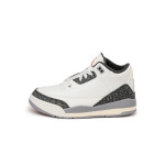 Кроссовки air jordan 3 retro *cement grey* *ps* Nike, белый - фото