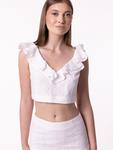 Топ Laurella Cindy, белый - фото 2