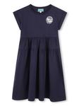 Kenzo Kids платье с логотипом, синий - фото