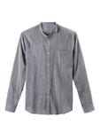 Рубашка с длинным рукавом HIS, серый - фото