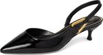 Туфли Vince Camuto Inari Lasso Buckle Slingback Pumps, Black - фото 7