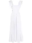 Платье макси с оборками Philipp Plein, белый - фото