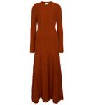 Платье миди из шерстяной пряжи Django Gabriela Hearst, Copper - фото