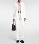 Шелковая блузка с бантом Etro, розовый - фото 2