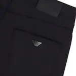 Джинсы с логотипом EMPORIO ARMANI, темно-синий - фото 8