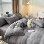 Generic Комплект постельного белья мягкий дышащий Green - фото 6