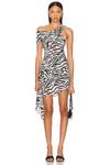 Ronny Kobo for FWRD Izel Платье, Zebra - фото