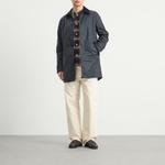 Barbour X baracuta tyne wax coat, темно-синий - фото 4