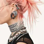 Серьги-гвоздики с элементами Women's Swarovski - фото 8