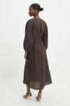 Льняное платье Answear.Lab, коричневый - фото 3