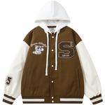 Бейсбольная куртка унисекс Crayon Shinchan, цвет Black [with hat] - фото 37