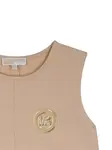 Платье с логотипом Michael Kors Kids, бежевый - фото 3