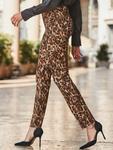 Брюки с леопардовым принтом суженные Sosandar - фото 3