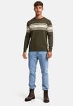 Свитер INDICODE JEANS Sweater League, оливковый - фото 3