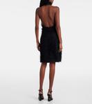 Мини-платье Illusion Circle с вырезом халтер Courrèges, черный - фото 3