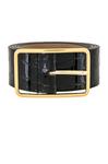 Ремень B-Low the Belt Milla Croco Luster, цвет Black & Gold - фото 3