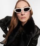 Солнцезащитные очки triomphe прямоугольной формы Celine Eyewear, белый - фото 3