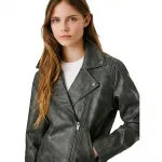 Куртка Pepe Jeans Stacy leather, серый - фото 5