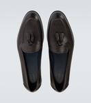 Кожаные лоферы Brioni, кофе - фото 4