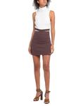 Мини-юбка Andreādamo, коричневый - фото 2