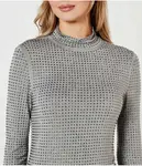 Полуводолазка Regular fit Pinko, серый - фото 4