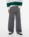 Джинсы Pull&Bear Baggy серого цвета - фото 3