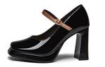 Туфли женские на высоком каблуке Daphne, черный - фото