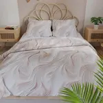 Постельное белье CALM Satin с абстрактным рисунком - 160 x 200 см - фото 4