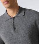Почти хлопковый поло свитер The Row, Grey Melange - фото 5