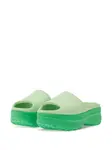 Шлепанцы на платформе с логотипом Adidas, зеленый - фото 2